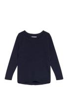 Merino Classic Rib Blouse Tops Knitwear Pullovers Navy Copenhagen Colo...