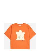 Funny Ghost T-Shirt Tops T-shirts Short-sleeved Orange Bobo Choses