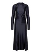 Lori - Glossy Stretch Maxikjole Festkjole Navy Day Birger Et Mikkelsen