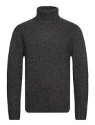 High-Neck Sweather Tops Knitwear Turtlenecks Grey Revolution