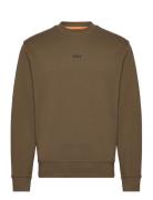 Wesmallcrew Tops Sweat-shirts & Hoodies Sweat-shirts Khaki Green BOSS