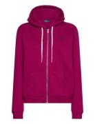 Fleece Full-Zip Hoodie Tops Sweat-shirts & Hoodies Hoodies Pink Polo R...