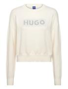 Slogerix_B Tops Knitwear Jumpers Cream HUGO BLUE