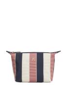 Poppy Washbag Stripe Toalettveske Beige Tommy Hilfiger