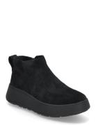 F-Mode Suede Flatform Zip Ankle Boots Shoes Boots Ankle Boots Ankle Bo...