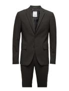 Plain Mens Suit - Normal Length Dress Green Lindbergh