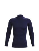 Ua Cg Armour Comp Mock Sport T-shirts Long-sleeved Navy Under Armour