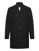 Wool Coat Ullfrakk Frakk Black Tom Tailor