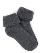 Ancle Sock, Wool Black Socks & Tights Baby Socks Grey Smallstuff