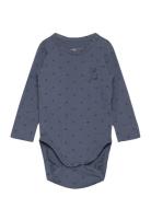 Hmlbeesy Body L/S Bodies Long-sleeved Blue Hummel