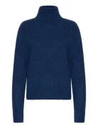 Mmaidy Thora Rollneck Knit Tops Knitwear Turtleneck Blue MOS MOSH