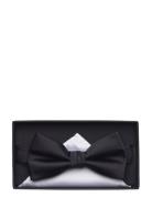 Polyester Bow Tiepolyester Bow Tie Sløyfe Black Lindbergh Black