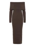 Leilani Knitted Dress Dresses Knitted Dresses Brown Twist & Tango