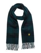 Check Lambswool Scarf Accessories Scarves Winter Scarves Green Lyle & ...