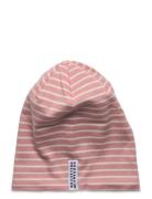 Topline Fleece Cap Pink/Offwhite 06 Baby 2-6 M Accessories Headwear Ha...