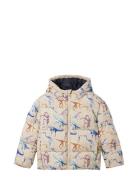 Allover Printed Puffer Jacket Fôret Jakke Multi/patterned Tom Tailor