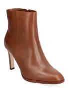 Dylann Burnished Leather Bootie Shoes Boots Ankle Boots Ankle Boots Wi...