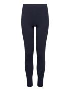 Essential Cotton Leggings Bottoms Leggings Navy Mango