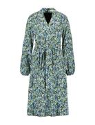 Dress Woven Knelang Kjole Green Gerry Weber