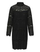 Cuima Lace Short Dress Kort Kjole Black Culture