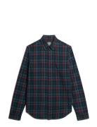 Vintage Check Shirt Tops Shirts Casual Blue Superdry