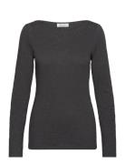 T-Shirts Long Sleeve Tops T-shirts & Tops Long-sleeved Grey Marc O'Pol...