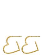 Laia Midi Earrings Øredobber Smykker Gold Maanesten