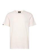 Crew Neck Slub Ss T-Shirt Tops T-shirts Short-sleeved Beige Superdry