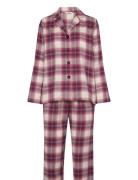 Check Flannel Pyjamas Pyjamas Purple Missya