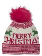 Onlarden Xmas Beanie Acc Accessories Headwear Beanies Red ONLY