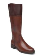 Women Boots Høye Støvletter Brown Tamaris