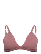 Ll Triangle Lingerie Bras & Tops Soft Bras Bralette Pink Calvin Klein