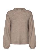 Fqpearl-Pullover Tops Knitwear Jumpers Beige FREE/QUENT