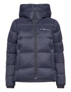 W Cloud Down Hood Sport Jackets Padded Jacket Navy Sail Racing