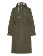 Sheall Coat Long Outerwear Parka Coats Khaki Green Lollys Laundry