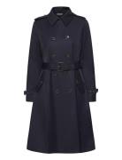 Belted Double-Breasted Trench Coat Trench Coat Kåpe Black Lauren Ralph...