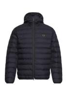 Hooded Insulated Jacket Fôret Jakke Navy Fred Perry