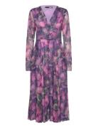 Printed Ls Midi Dress Designers Knee-length & Midi Pink ROTATE Birger ...