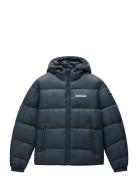 Suomi Hood Puffer Jacket Fôret Jakke Navy Napapijri