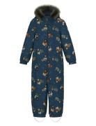 Nmmsnow10 Suit Aop Fo Noos Outerwear Coveralls Snow-ski Coveralls & Se...