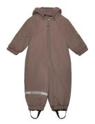 Snow Suit Solid Outerwear Coveralls Snow-ski Coveralls & Sets Brown Mi...