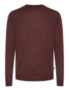 Margrate Tops Knitwear Round Necks Burgundy Matinique