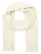 Cable Knit Scarf Accessories Scarves Winter Scarves Cream Coach Access...