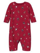 Nbnvismas Ls Nightsuit Pyjamas Sie Jumpsuit Red Name It