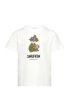 Character Snufkin T-Shirt Tops T-shirts Short-sleeved White MUMIN