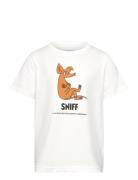 Character Sniff T-Shirt Tops T-shirts Short-sleeved White MUMIN