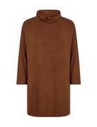 Sc-Biara Tops Knitwear Turtleneck Brown Soyaconcept