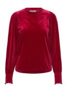 Oriellaiw Blouse Tops Blouses Long-sleeved Red InWear