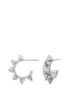 Peak Creoles Mini Accessories Jewellery Earrings Hoops Silver Edblad