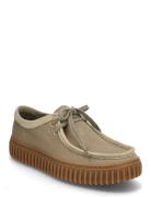 Torhill Lo Semskede Boots Snøresko Beige Clarks